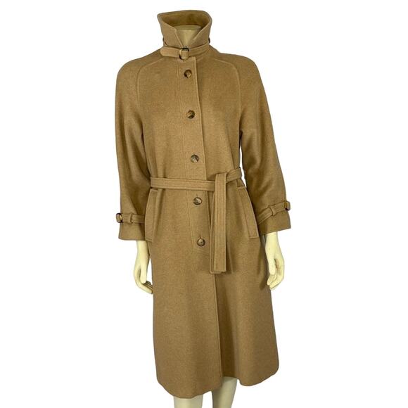 Vintage The Gleneagles Crange of Scotland, cashmere wool long coat size 8-10 - Picture 1 of 12
